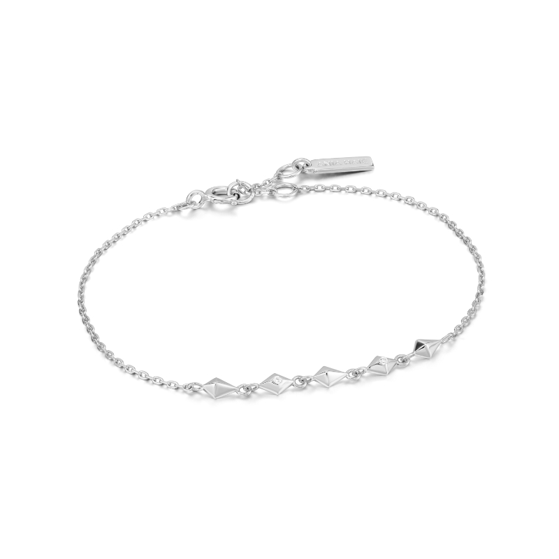 ANIA HAIE STERLING SILVER SPIKE BRACELET