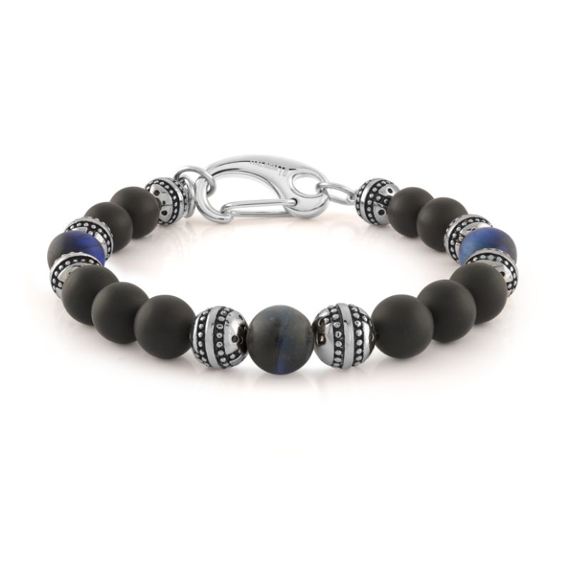 Italgem Steel Bead Bracelet