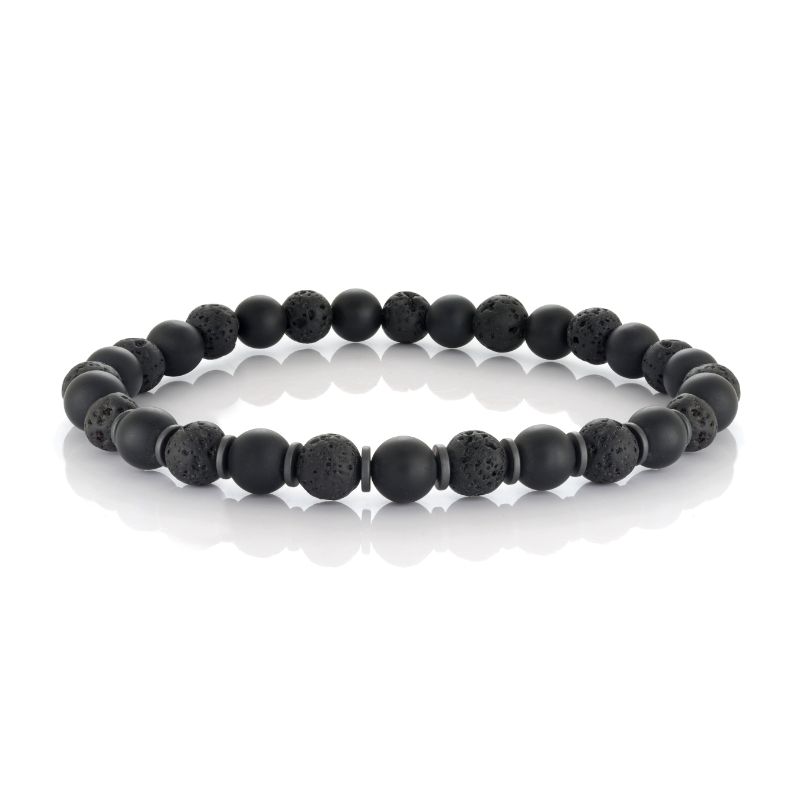 Italgem Steel Bead Bracelet