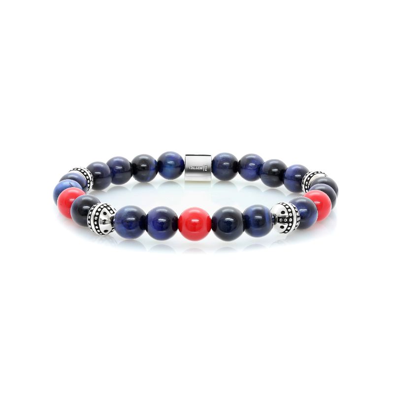 Italgem Steel Bead Bracelet