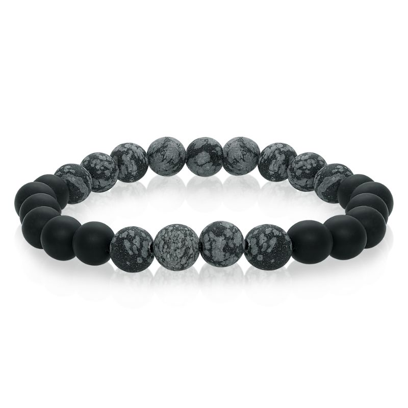 Italgem Steel Bead Bracelet
