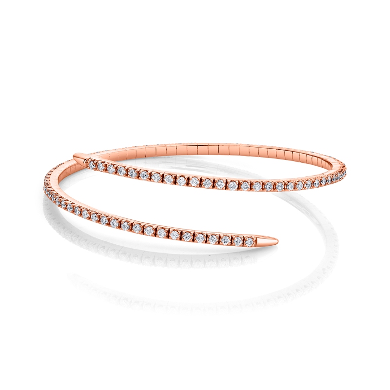 Free Form Diamond Bangle