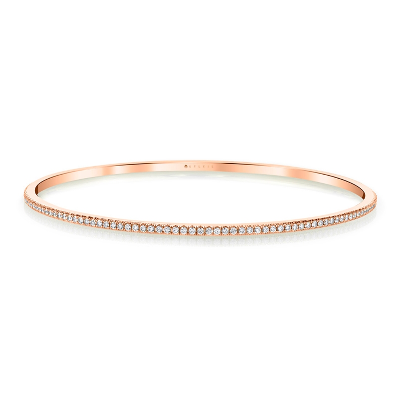 Slip On Diamond Eternity Bangle