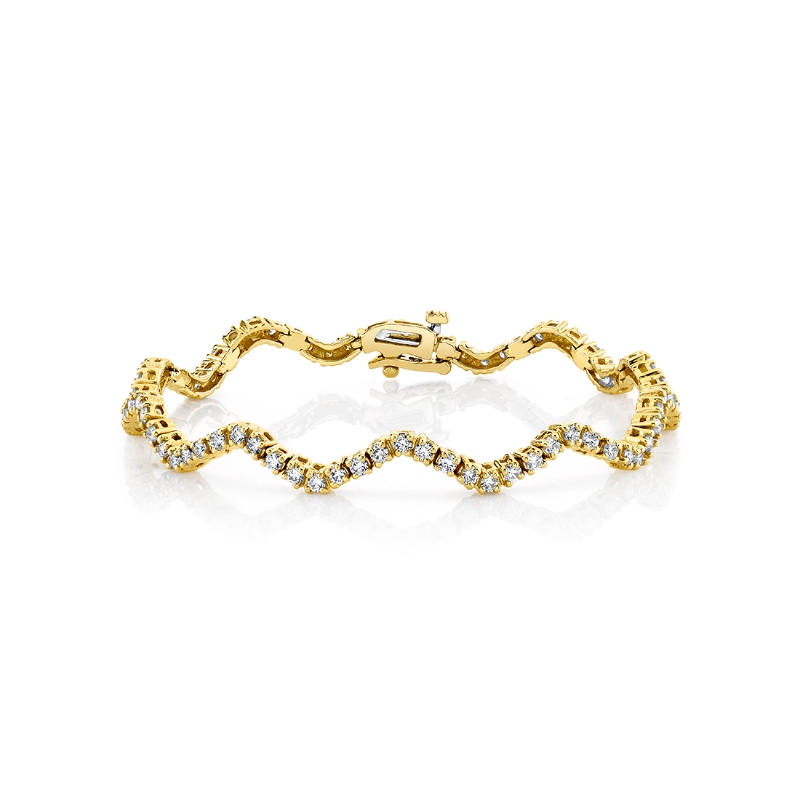 Curved Diamond Bracelet