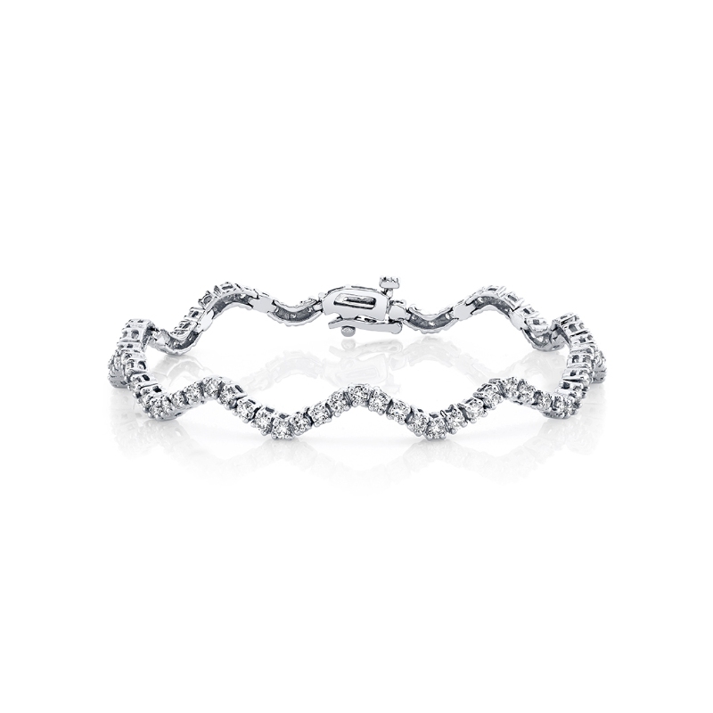 Curved Diamond Bracelet