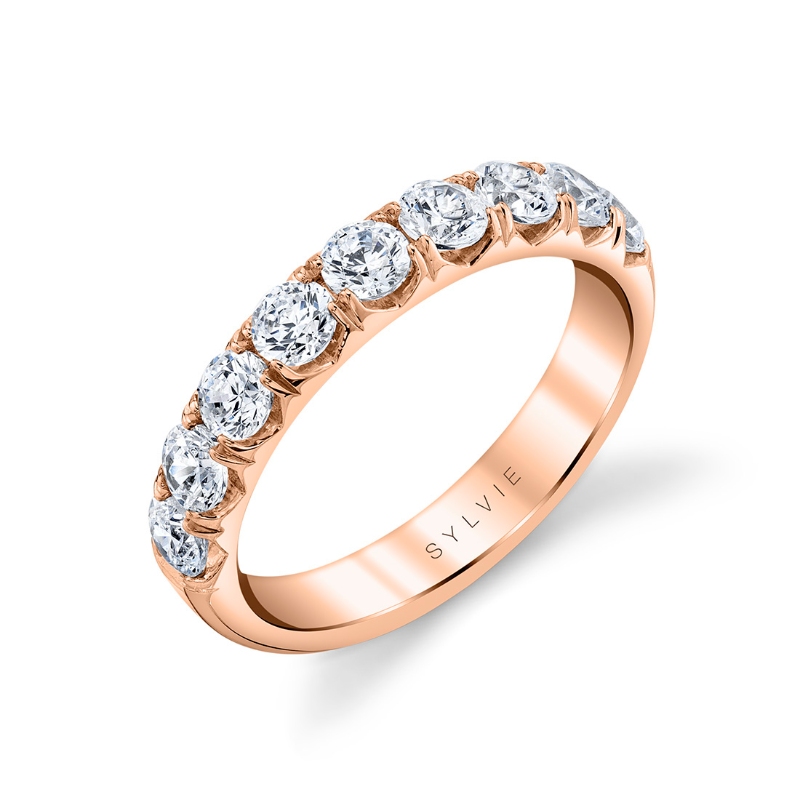 Thick Classic Diamond Wedding Ring - Dariana