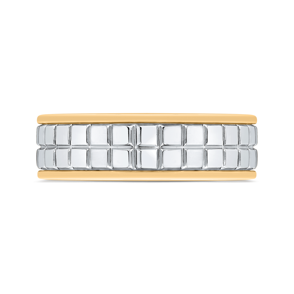 14K Two Tone Gold Men
