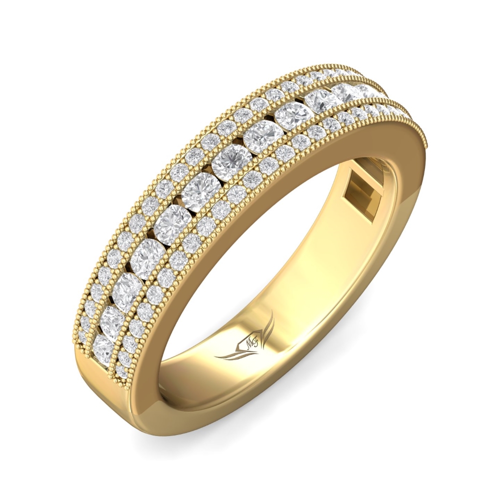 14K Yellow Gold Wedding Band