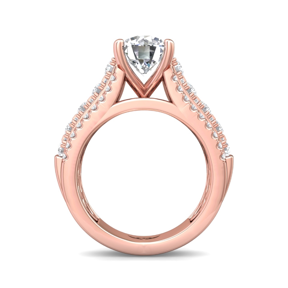 14K Rose Gold Engagement Ring