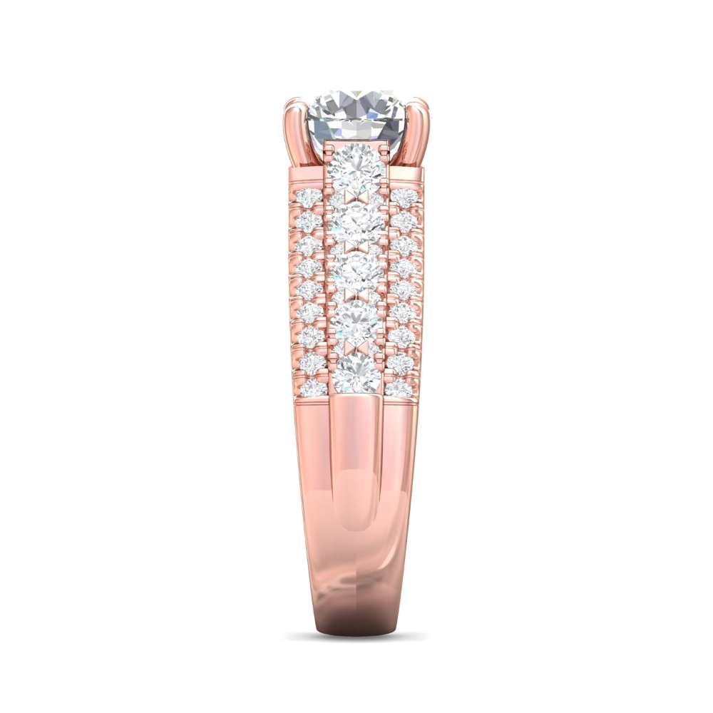 14K Rose Gold Engagement Ring