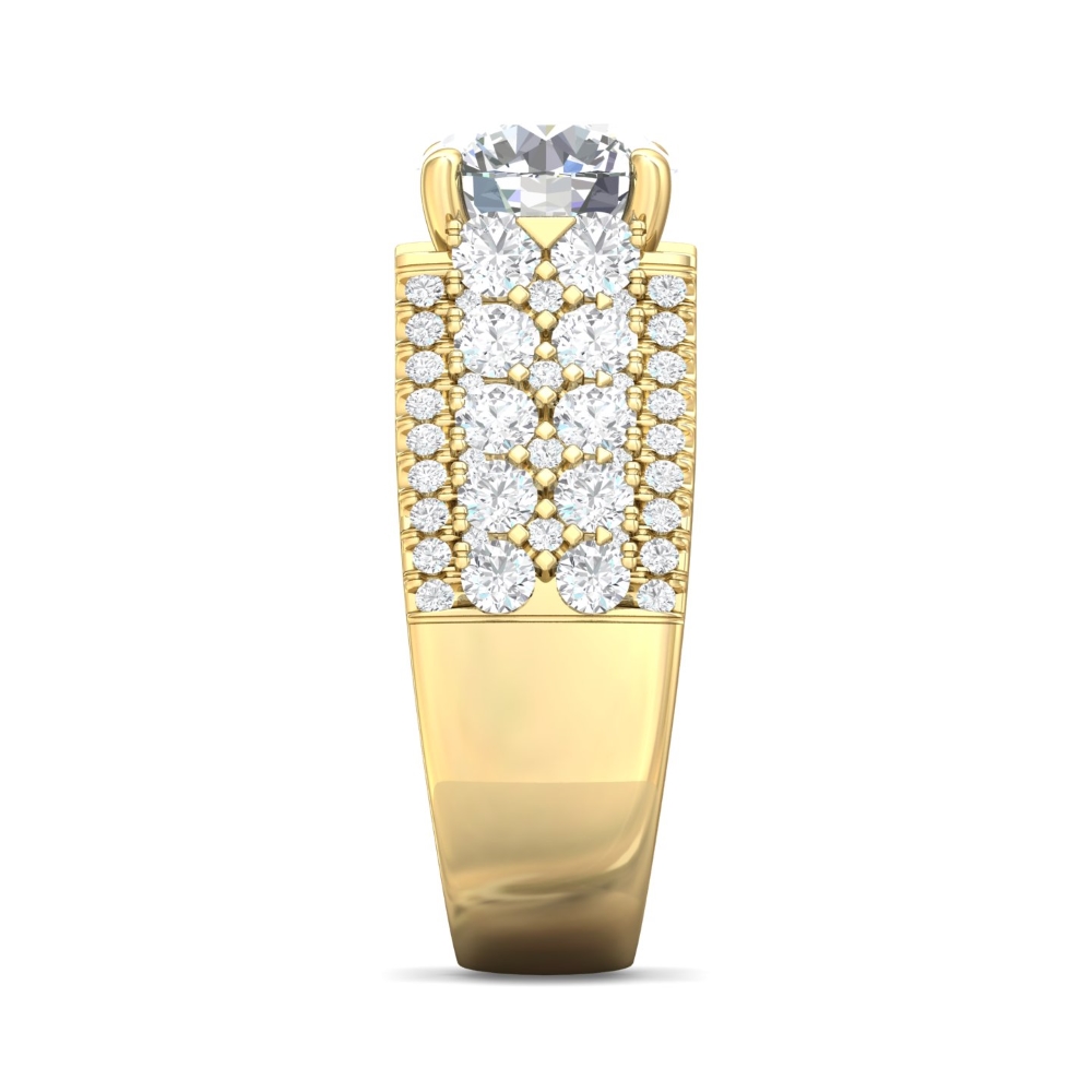 18K Yellow Gold Engagement Ring