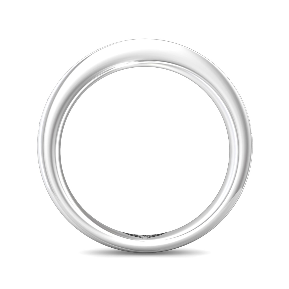18K White Gold Wedding Band