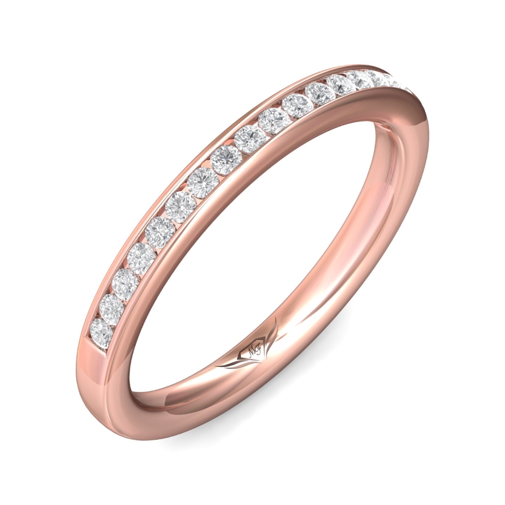14K Rose Gold Wedding Band