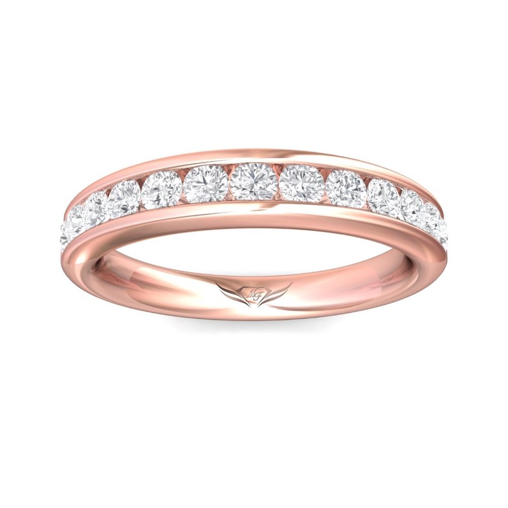 18K Rose Gold Wedding Band