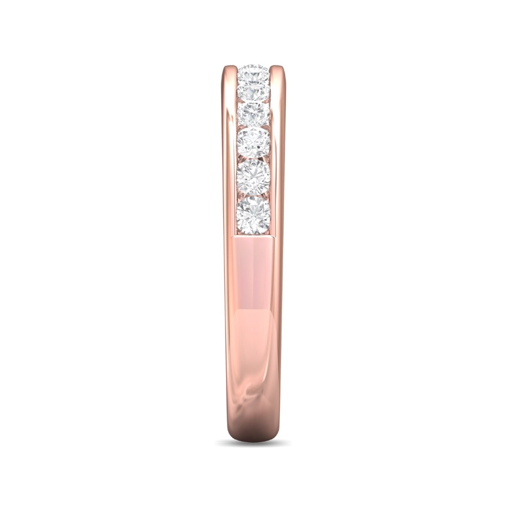 18K Rose Gold Wedding Band