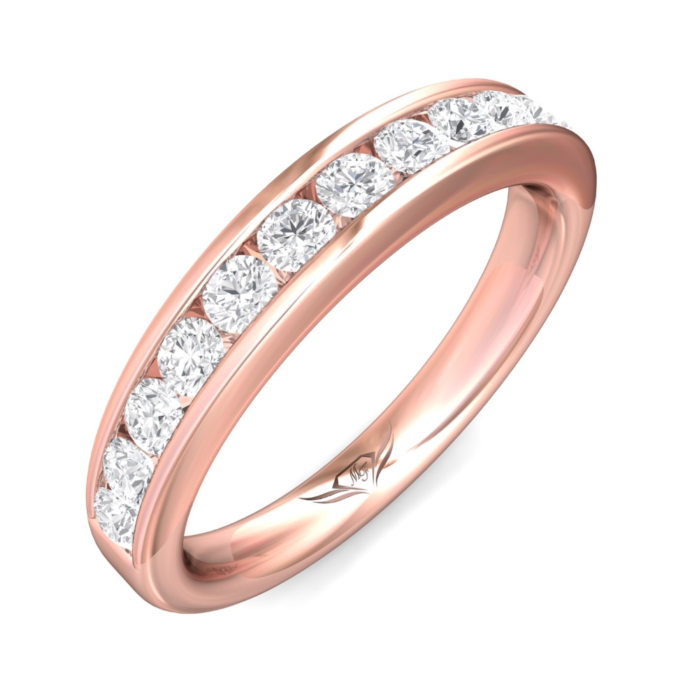 18K Rose Gold Wedding Band