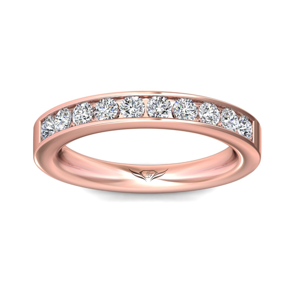 14K Rose Gold Wedding Band