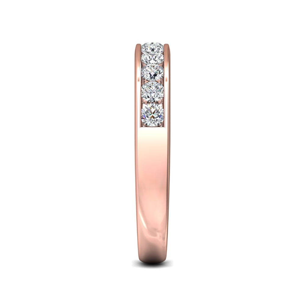 14K Rose Gold Wedding Band