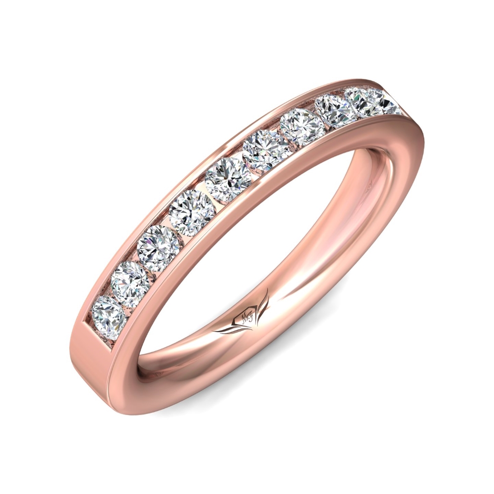 14K Rose Gold Wedding Band