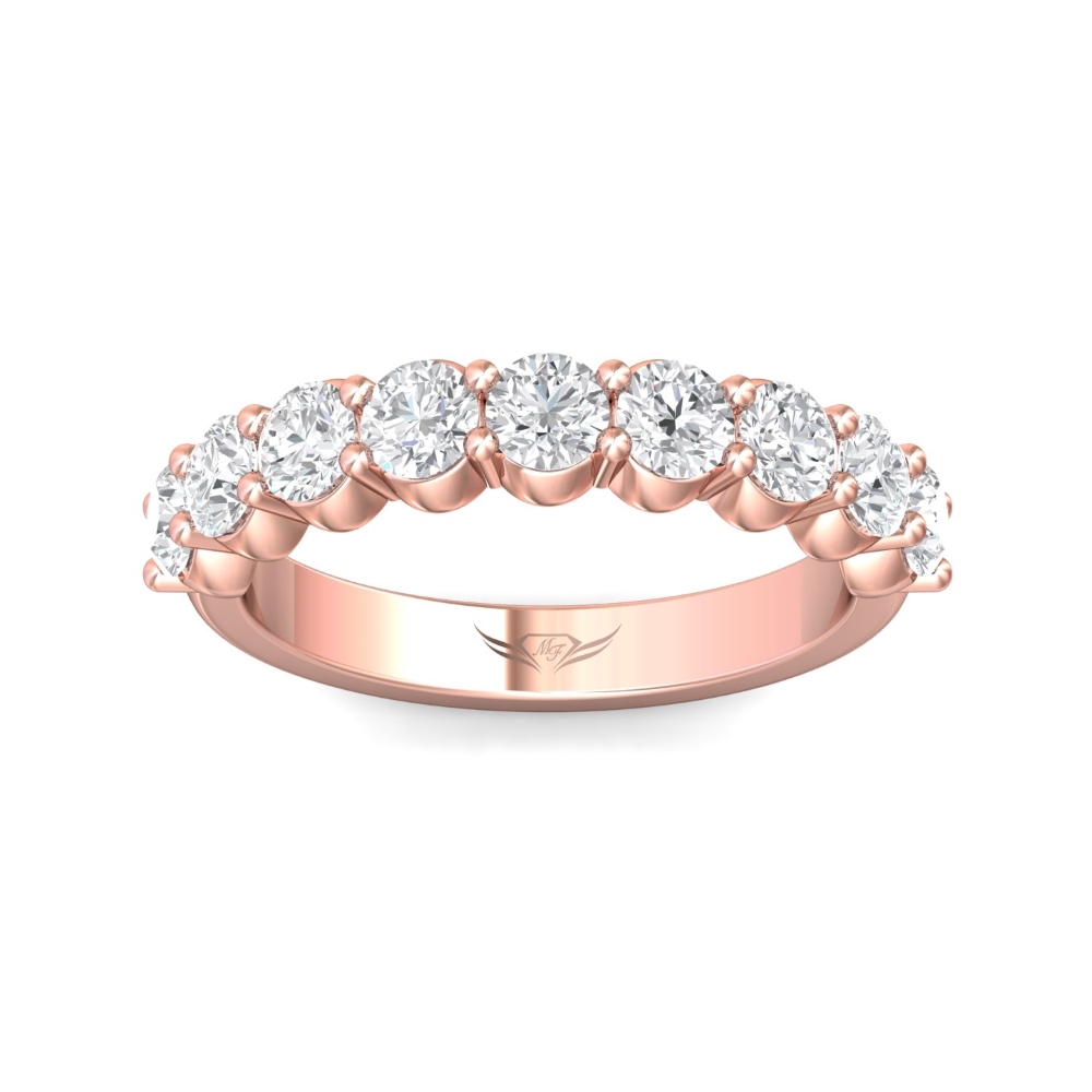 14K Rose Gold Wedding Band