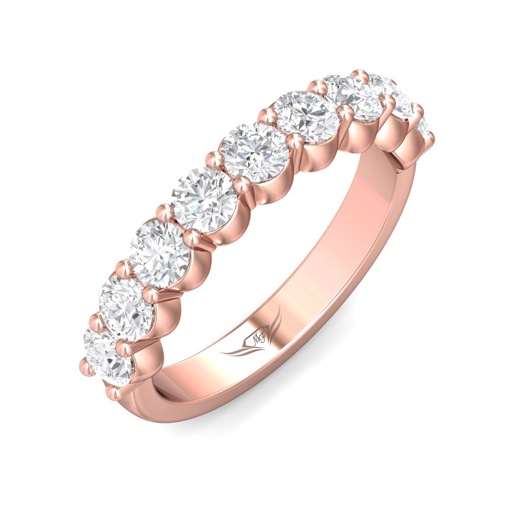 14K Rose Gold Wedding Band