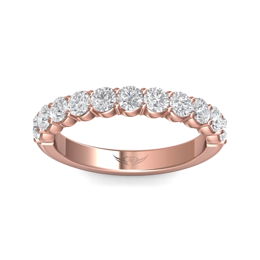 14K Rose Gold Wedding Band