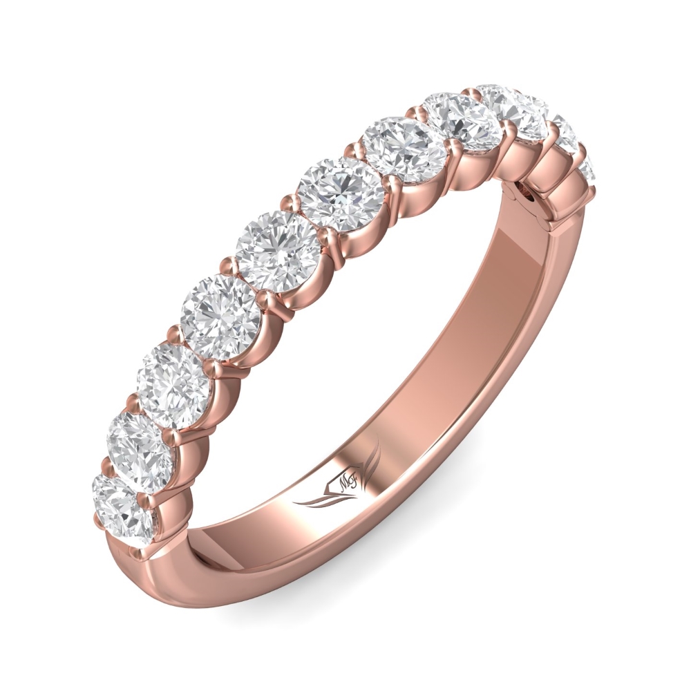 14K Rose Gold Wedding Band