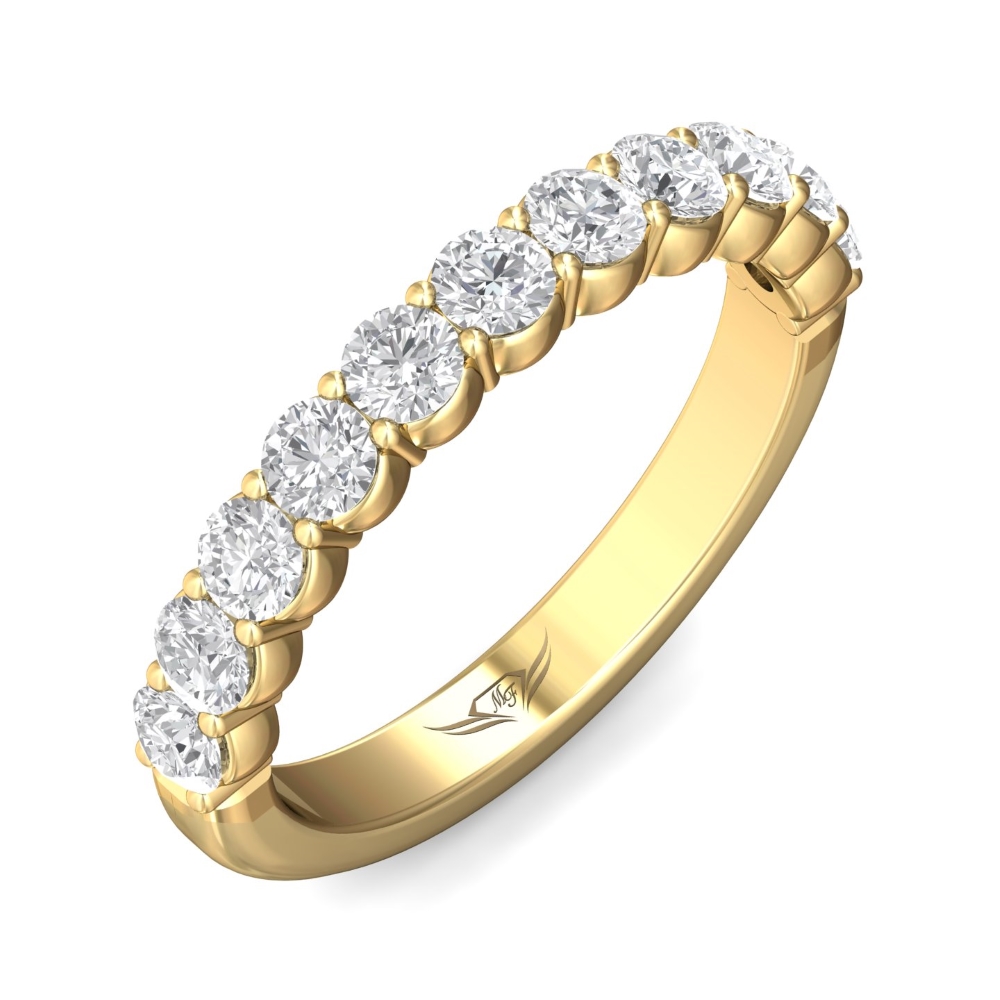 14K Yellow Gold Wedding Band