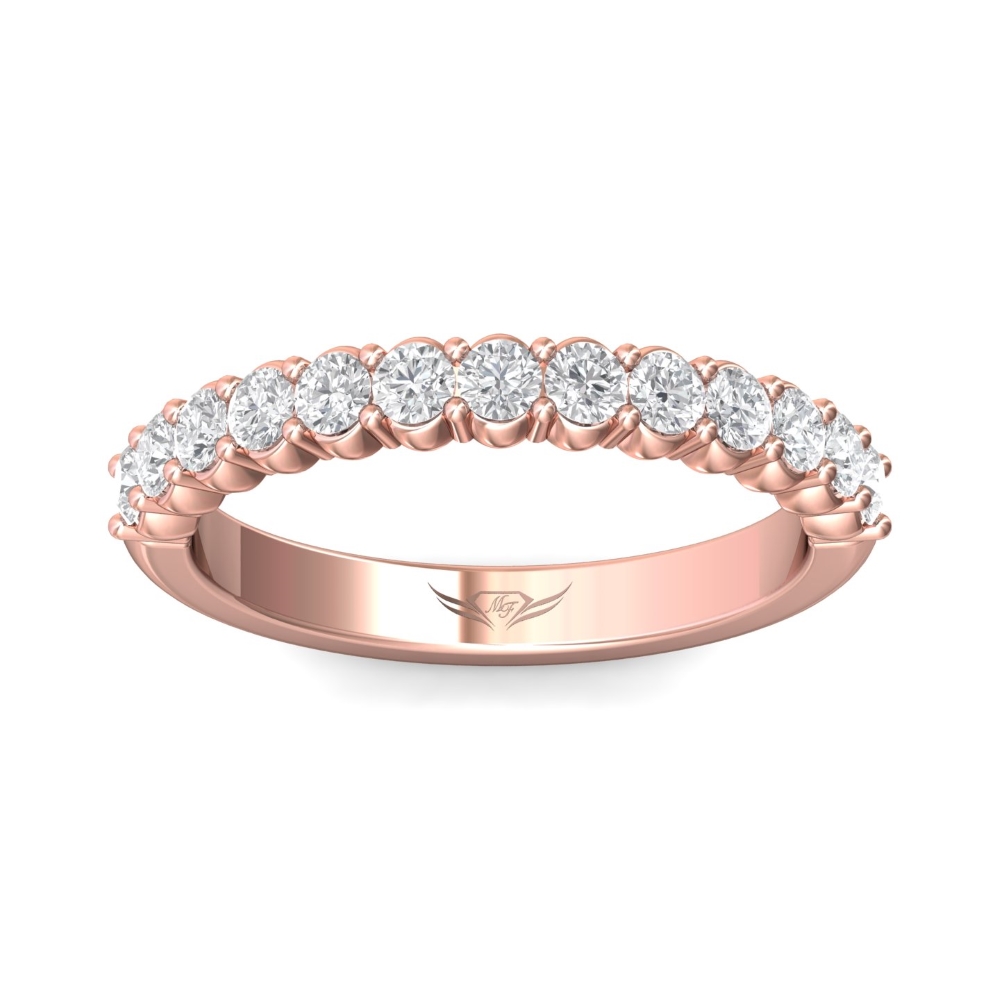 14K Rose Gold Wedding Band