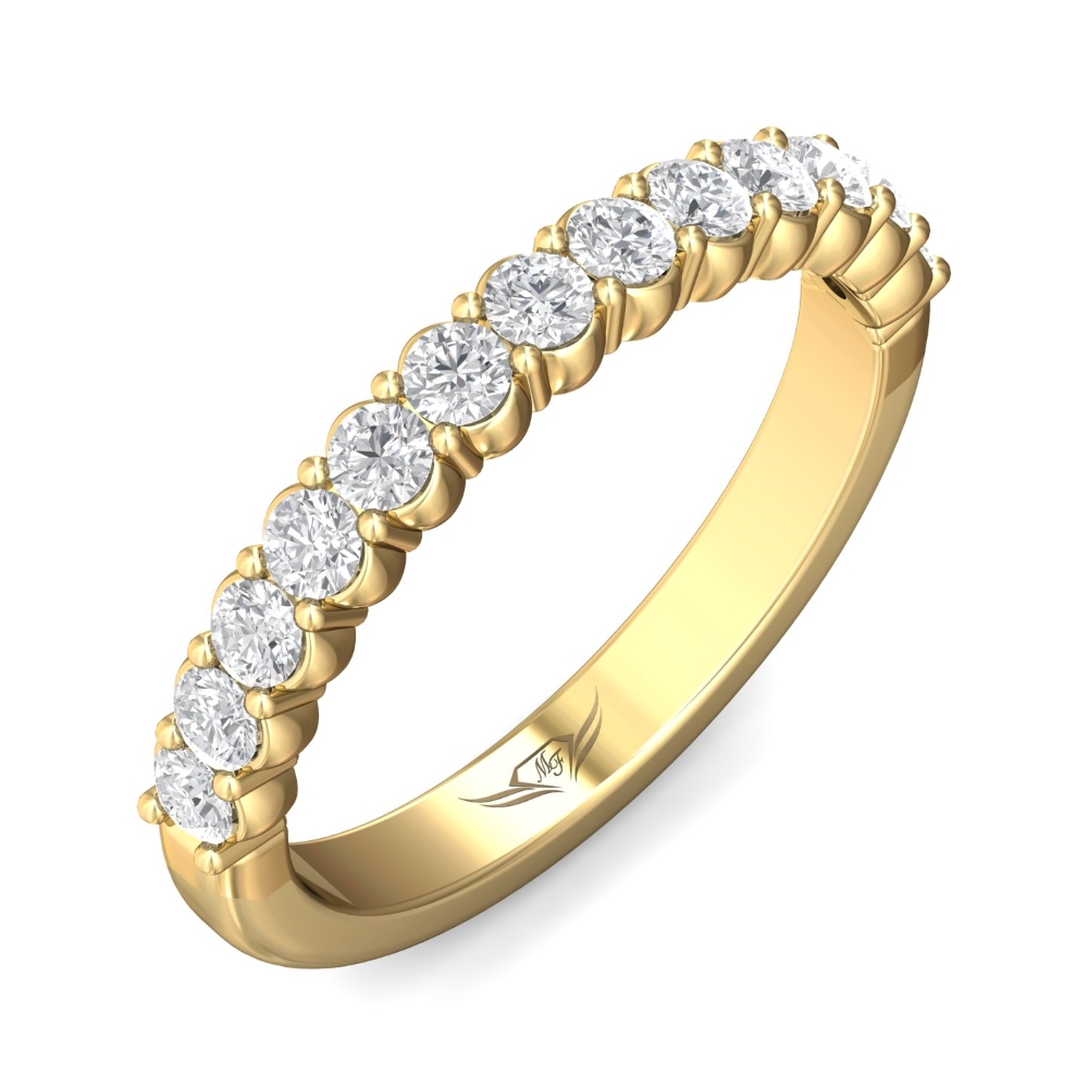 18K Yellow Gold Wedding Band