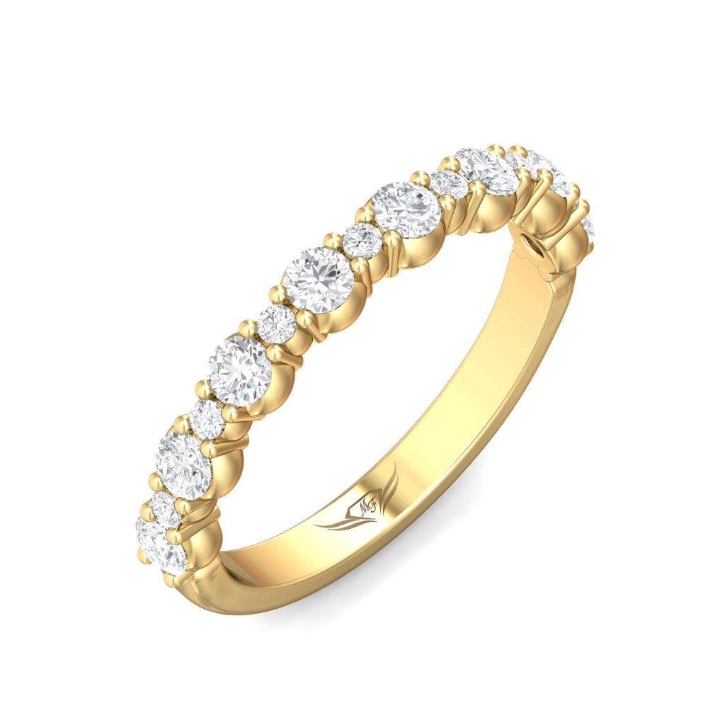 14K Yellow Gold Wedding Band