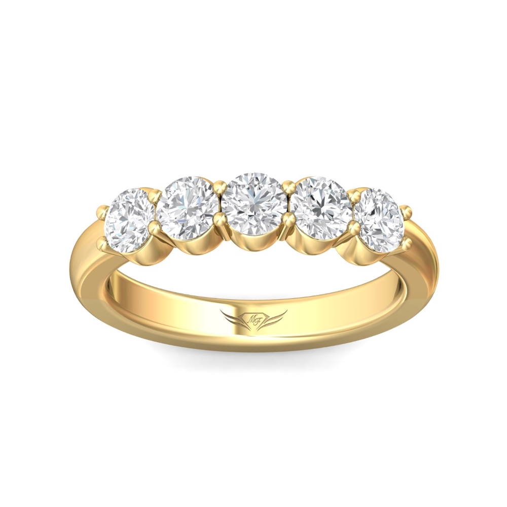 18K Yellow Gold Wedding Band