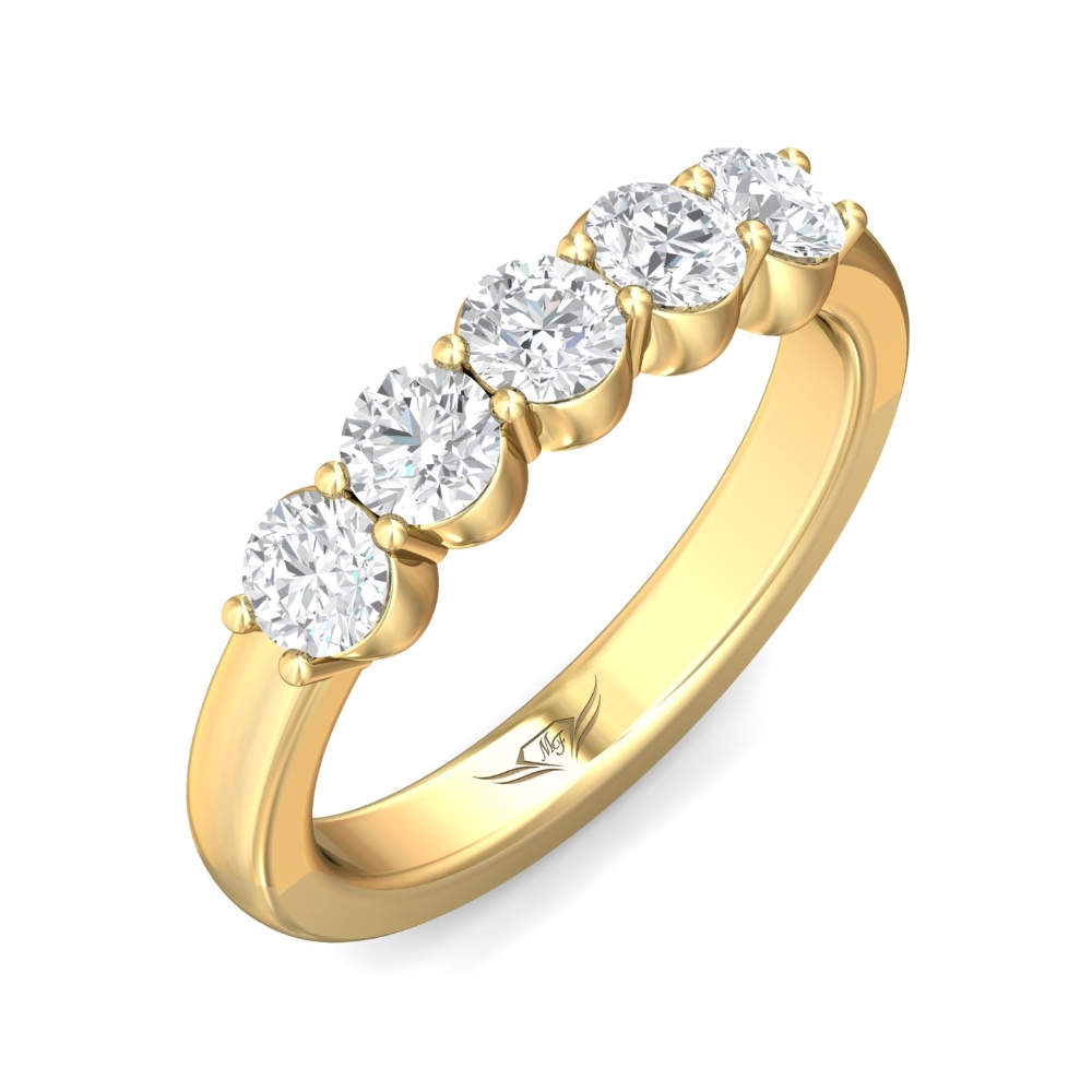18K Yellow Gold Wedding Band