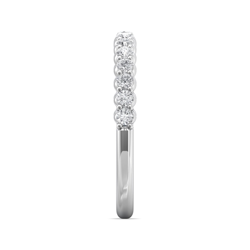 18K White Gold Wedding Band