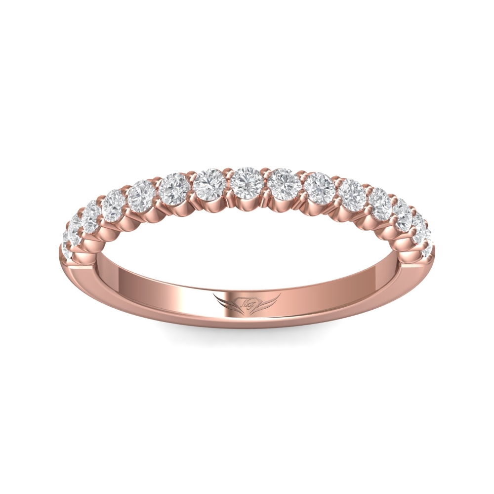 14K Rose Gold Wedding Band