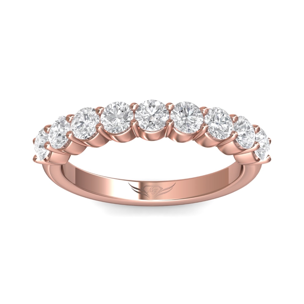 14K Rose Gold Wedding Band