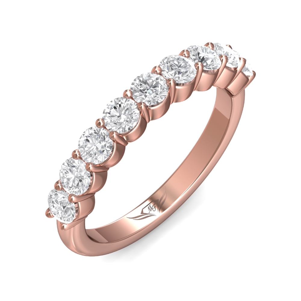 14K Rose Gold Wedding Band