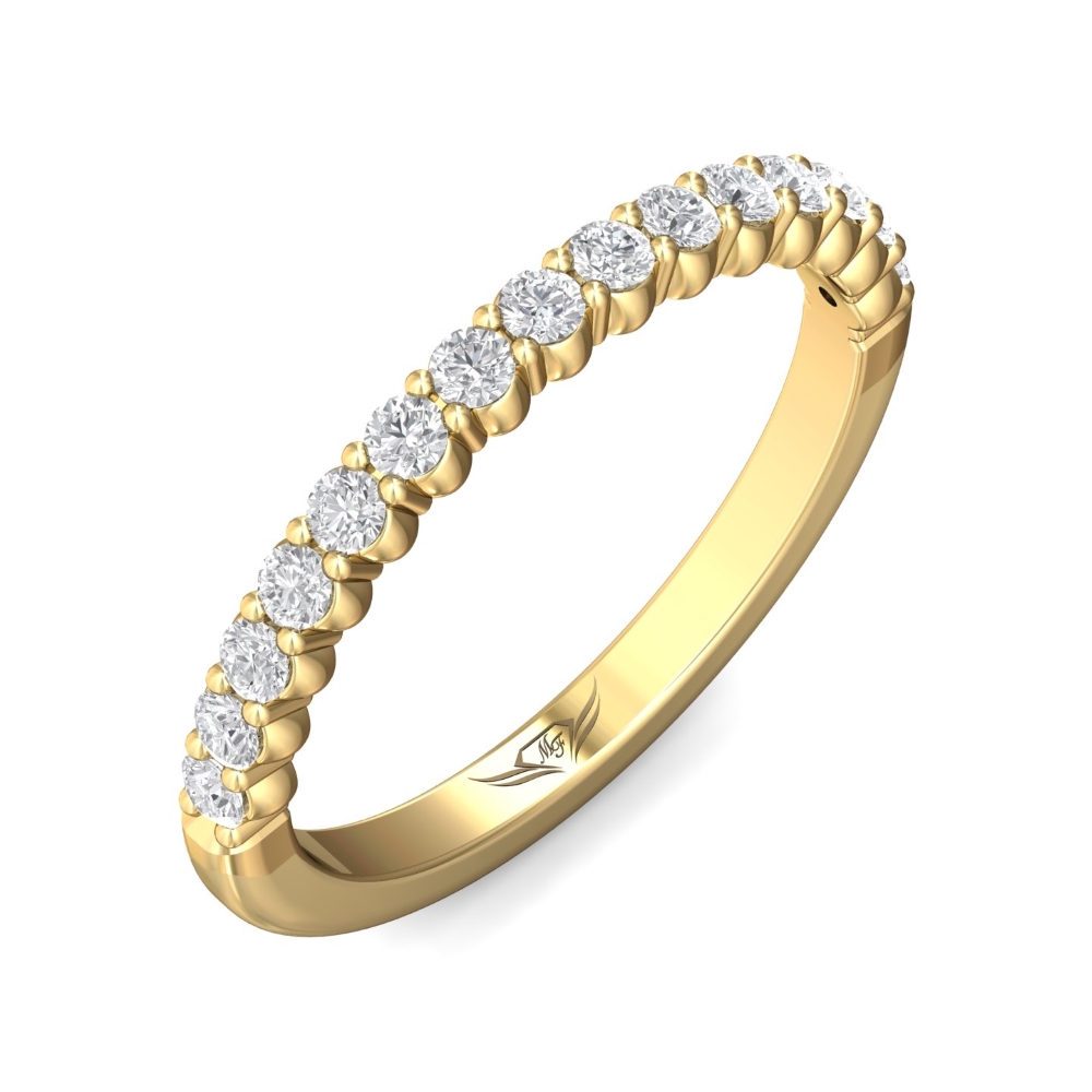 18K Yellow Gold Wedding Band