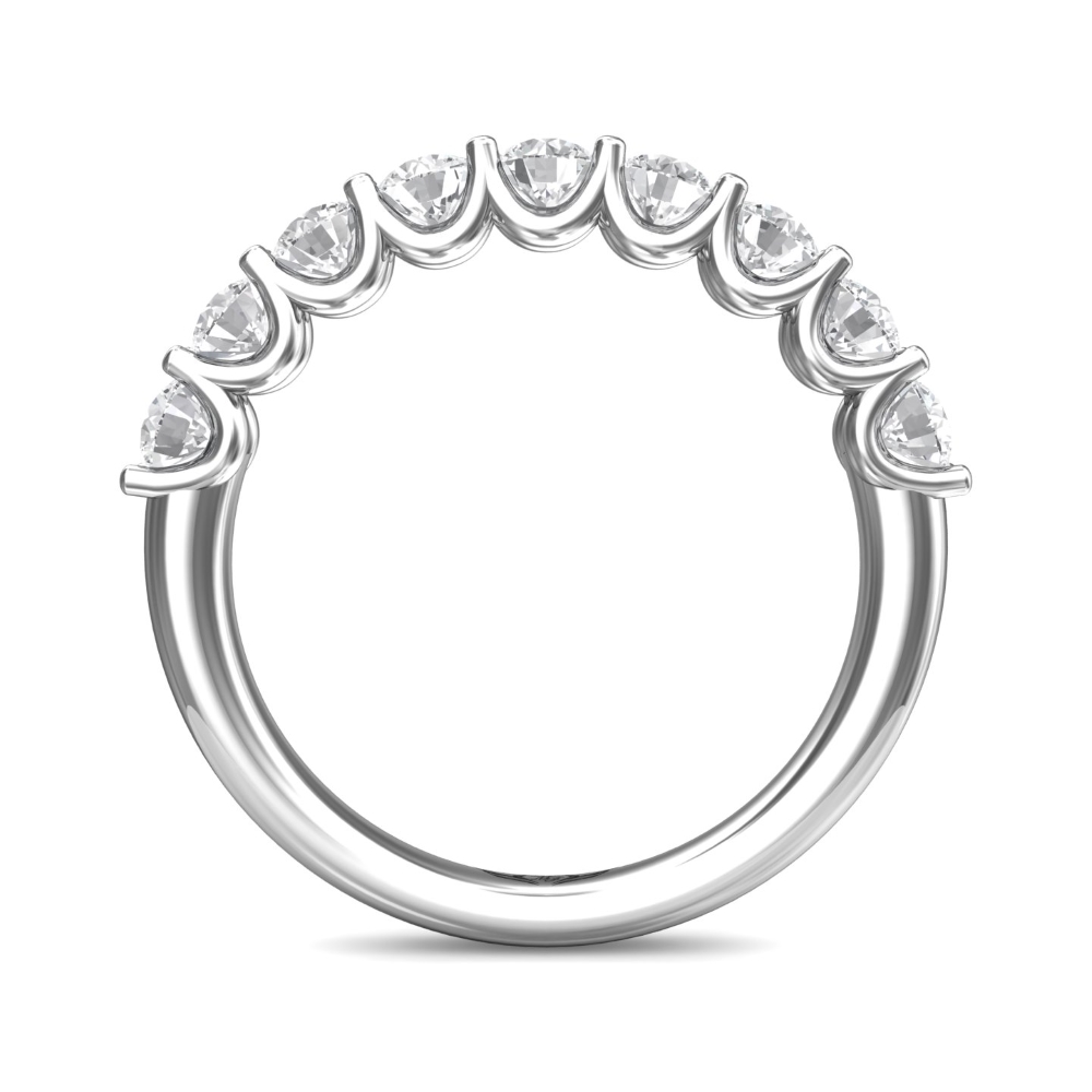 18K White Gold Wedding Band