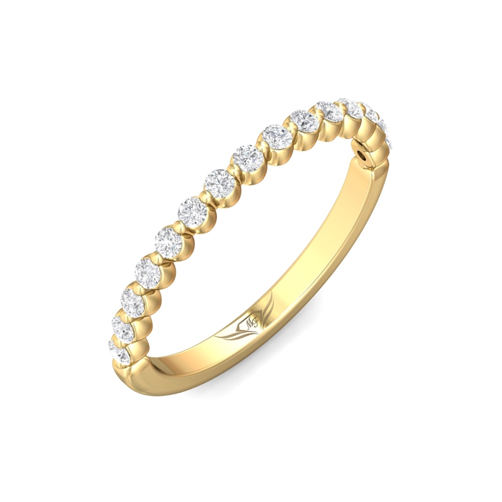 14K Yellow Gold Wedding Band