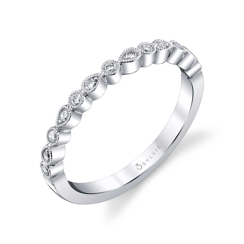 Delicate Stackable Wedding Band - Eugenie