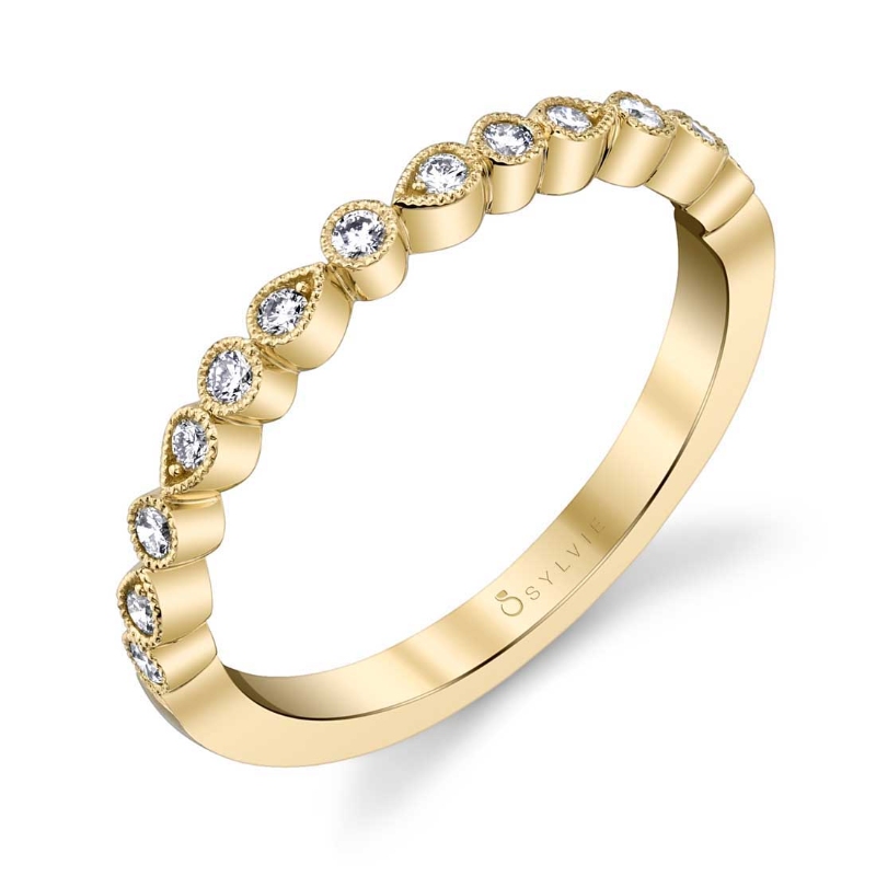 Delicate Stackable Wedding Band - Eugenie