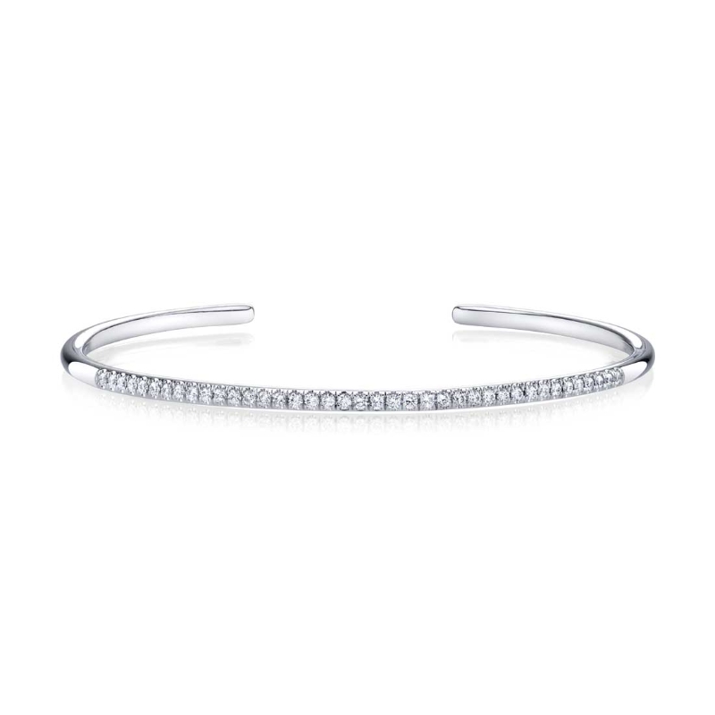 Open Diamond Bangle