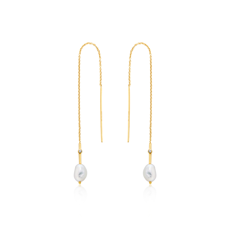 Pearl Threader Earrings