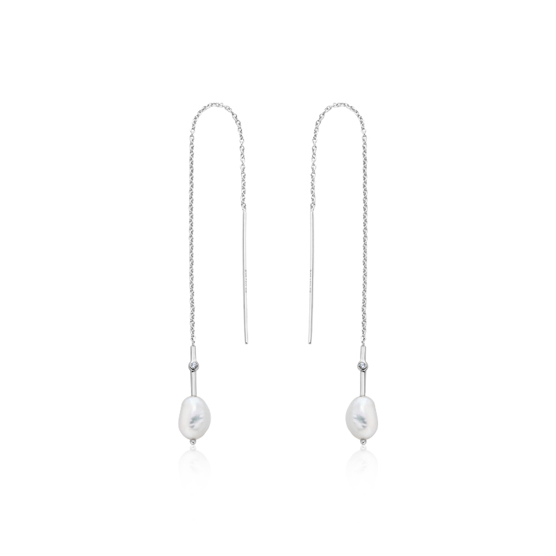 Pearl Threader Earrings