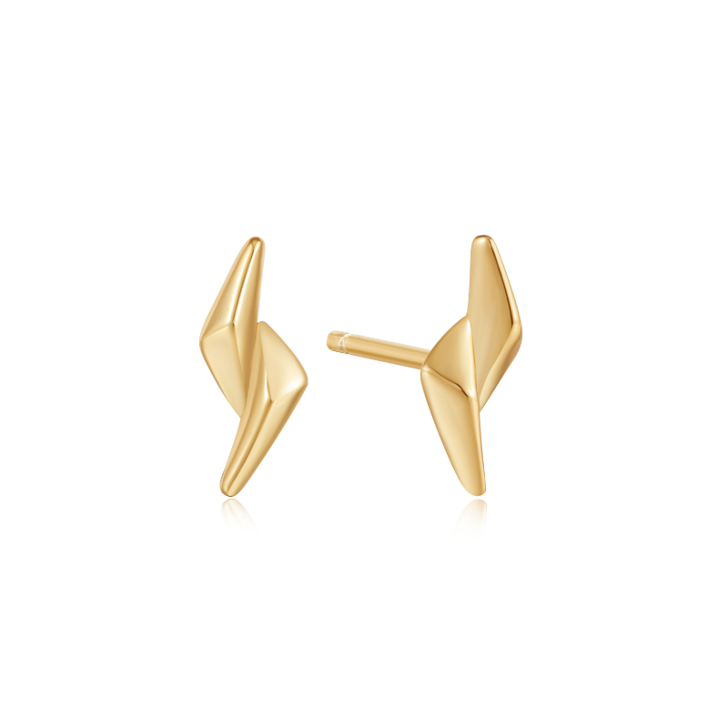 ANIA HAIE 14K GOLD PLATED ON STERLING SILVER SPIKE STUD EARRINGS