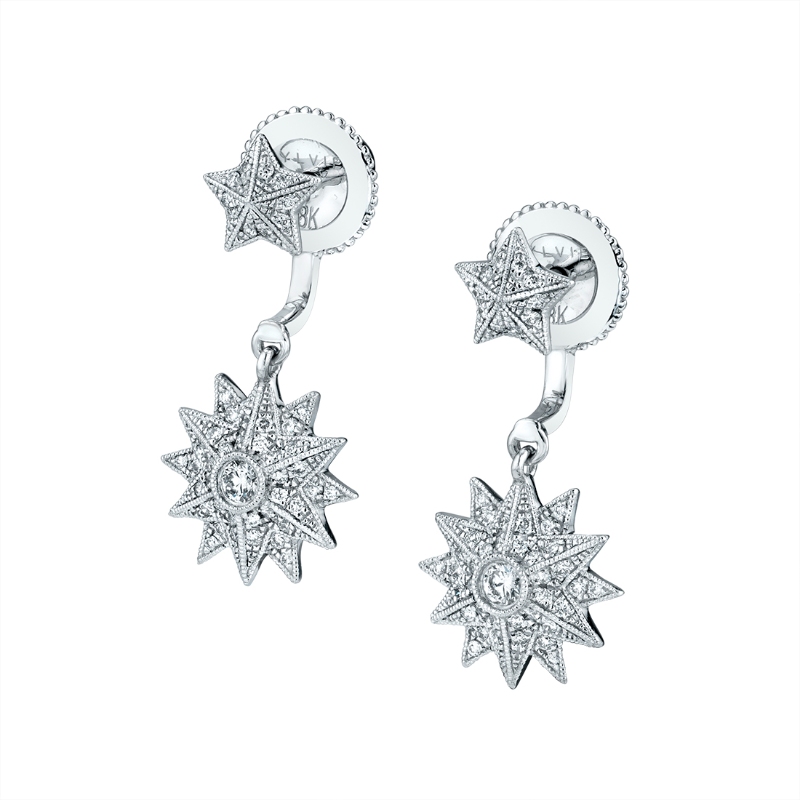 Star Shaped Peekaboo Earrings