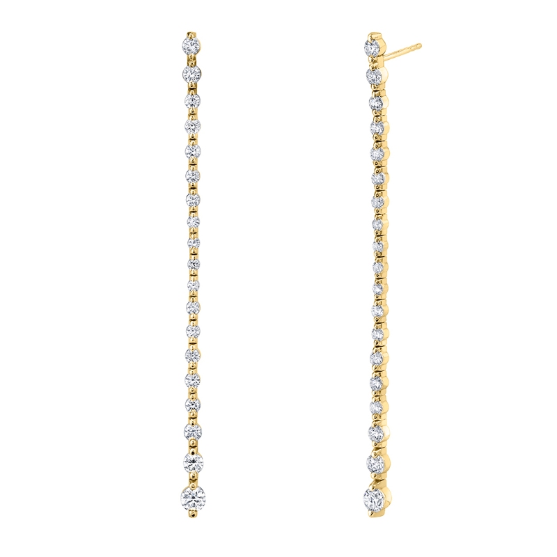 Diamond Dangle Earrings