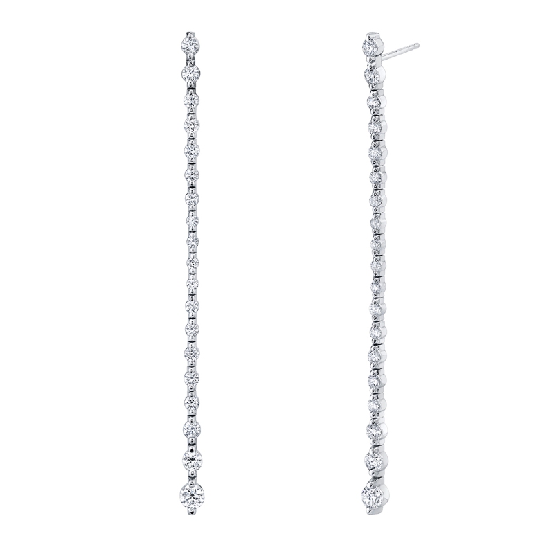 Diamond Dangle Earrings