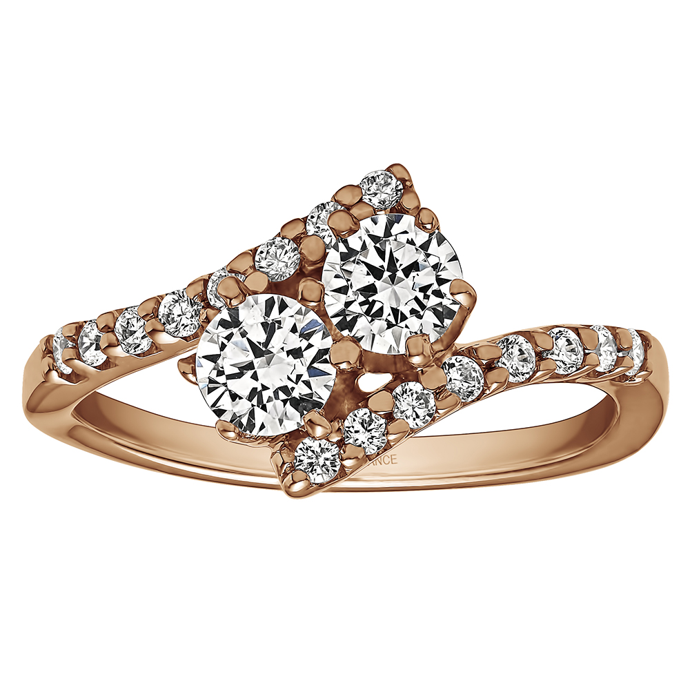 FA223 - Diamond Two Stone Ring